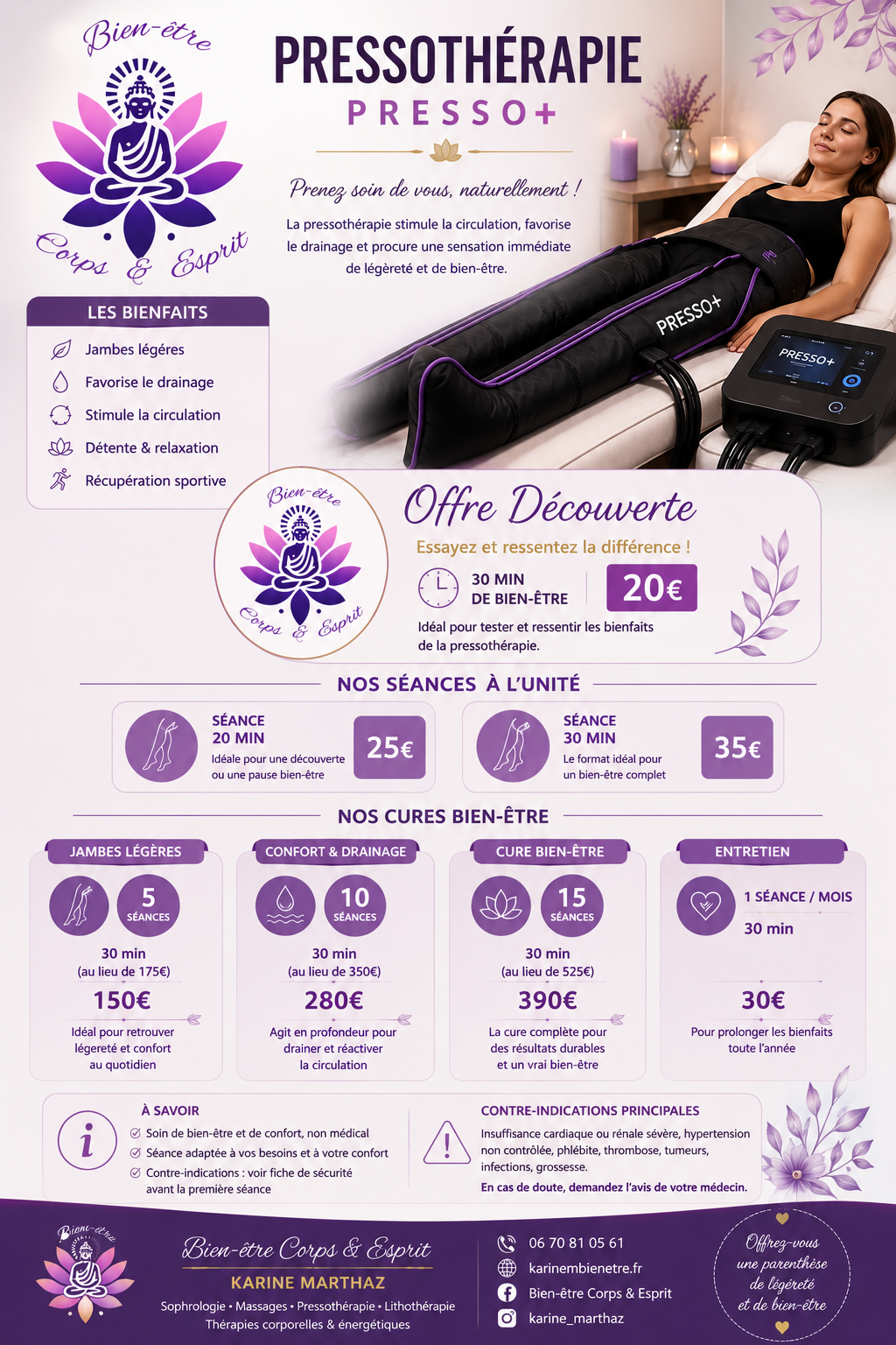 forfait pressotherapie