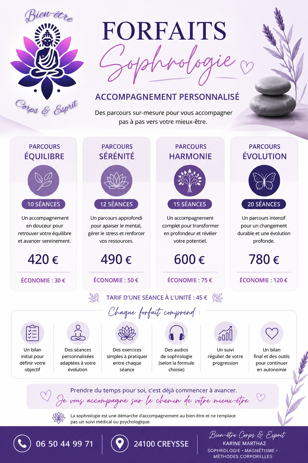 forfaits sophrologie